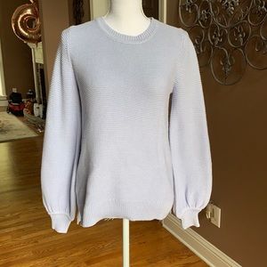 light blue loft knit sweater